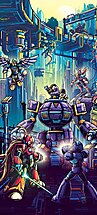 Mega Man X by Dan Mumford