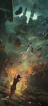Toll The Hounds Interior Illustration by Marc Simonetti