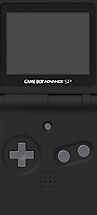 Aesthetic Black Gameboy Advance SP Wallpaper.jpeg