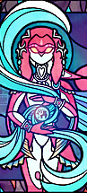 Sg Ss ,botw Mipha Stained Glass by Sarcastic Sketches