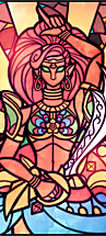 Sg Ss Botw Urbosa Stained Glass by Sarcastic Sketches