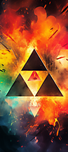 Zz Triforce Vibrant Triforce HD Wallpaper Legend Of Zelda Theme by Laxmonaut